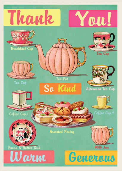 LG11 - Time for Tea Thank You Card