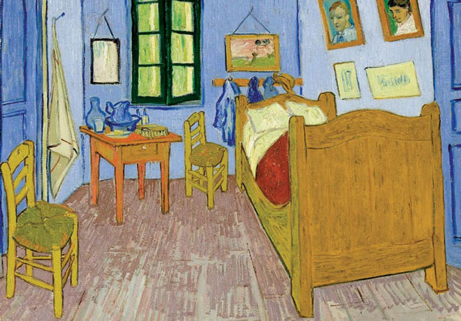 The Bedroom by Vincent Van Gogh Greetings Card