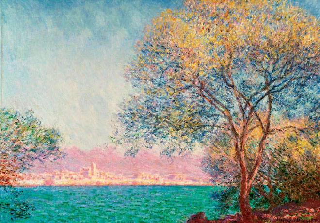 Antibes in the Morning by Claude Monet Greetings Card