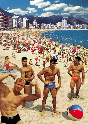 Boys on the Beach Greeting Card by Max Hernn - Click Image to Close