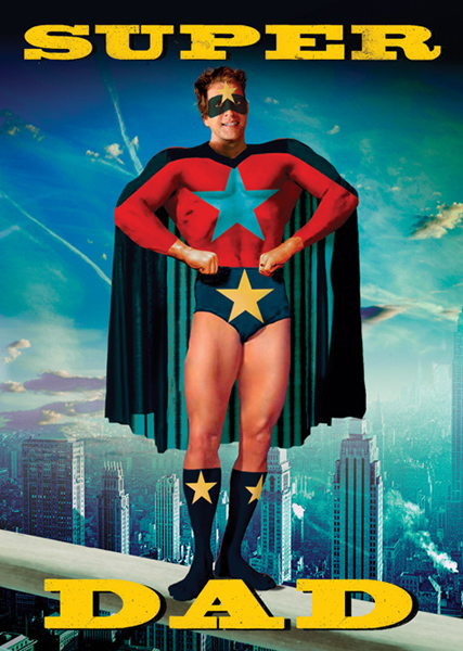 Super Dad Superhero Father's Day Greeting Card