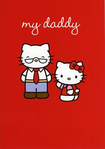 Hello Kitty: My Daddy Greeting Card - Click Image to Close