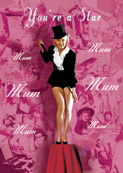 Mum You're A Star Mother's Day Greeting Card by Max Hernn - Click Image to Close