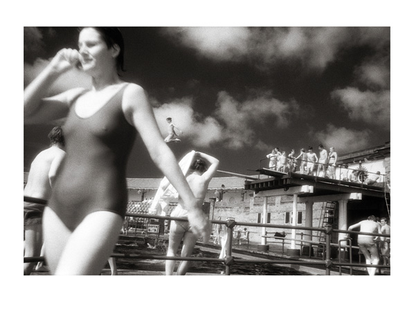 Day at the Pool - 40 x 30cm Black & White Print by Max Hernn …