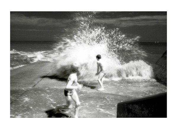 Splash! - 40 x 30cm Black & White Print by Max Hernn