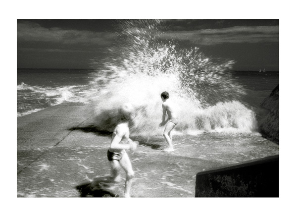 Splash! - 40 x 30cm Black & White Print by Max Hernn - Click Image to Close