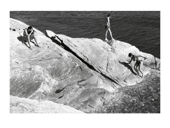 On The Rocks - 40 x 30cm Black & White Print by Max Hernn
