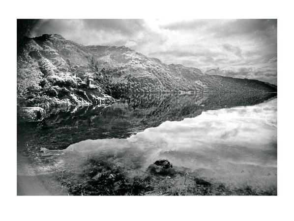 Reflecting Lake - 40 x 30cm Black & White Print by Max Hernn