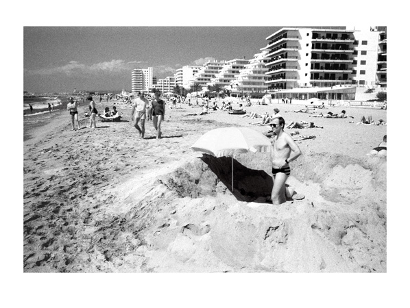 A Day at the Beach - 40 x 30cm Black & White Print by Max Hernn