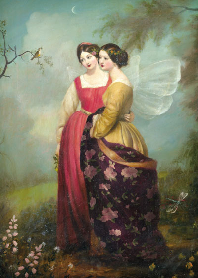 Two Fairies Greeting Card by Stephen Mackey