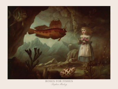 Roses for Fishes Print by Stephen Mackey