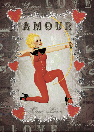 Amour Archer Greeting Card - Click Image to Close