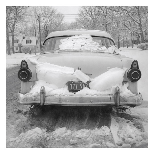 Vivian Maier Car Stuck in Snow 30x30cm Print Vivian Maier Car Stuck in Snow 30x30cm Print