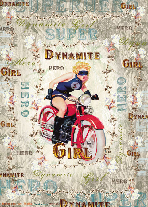 Dynamite Girl Poster Gift Wrap - Click Image to Close