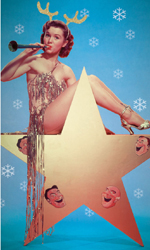 Star Girl Christmas Greeting Card by Max Hernn