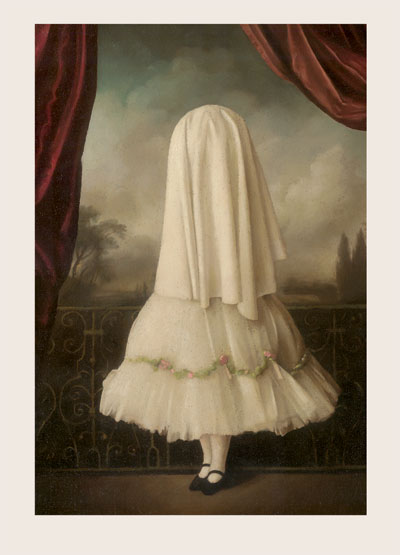 An Invisible Girl Greeting Card by Stephen Mackey