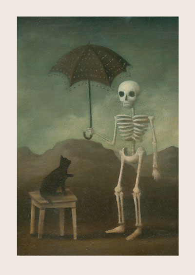 Parasol Greeting Card by Stephen Mackey