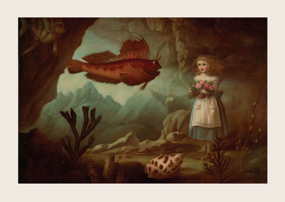 Roses for Fishes Greeting Card by Stephen Mackey - Click Image to Close