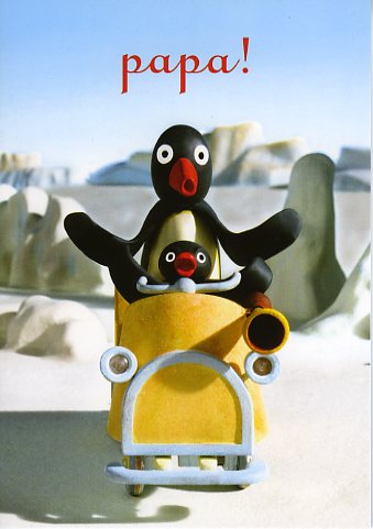Pingu: Papa! Greeting Card