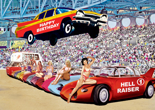 AB2 - Happy Birthday Hell Raiser Greeting Card by Max Hernn AB2 - Happy Birthday Hell Raiser Greeting Card by Max Hernn
