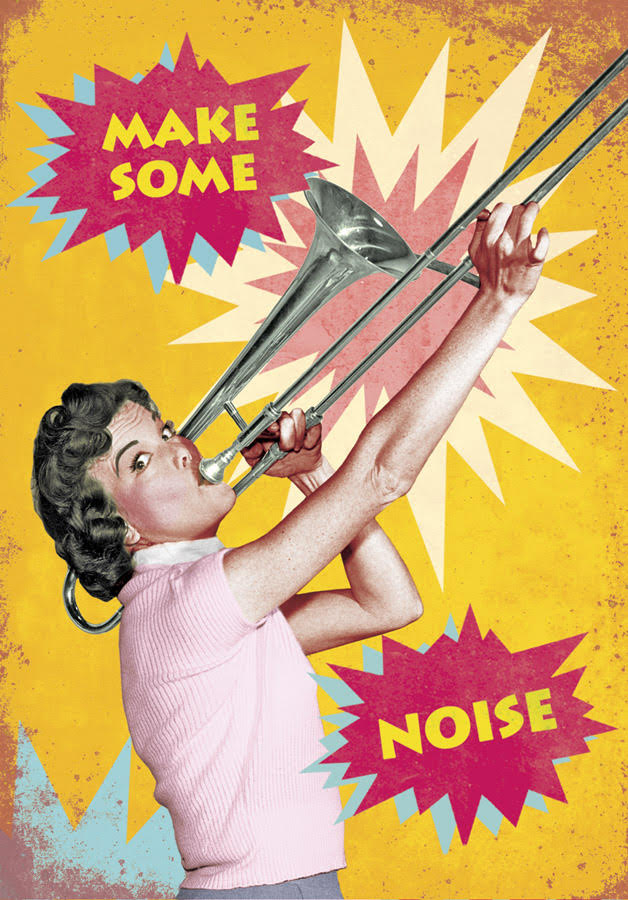 P134 - Make Some Noise Postcard P134 - Make Some Noise Postcard
