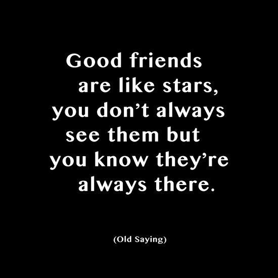 PW01 - Good Friends are Like Stars Greeting Card