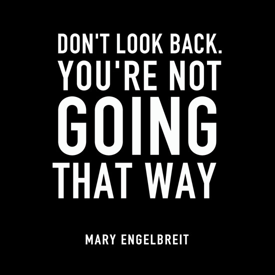 PW10 - Don't Look Back Greeting Card PW10 - Don't Look Back Greeting Card