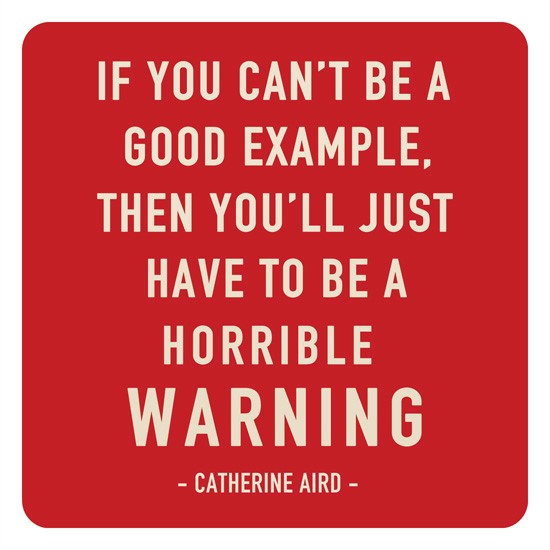 PW23 - Horrible Warning Greeting Card PW23 - Horrible Warning Greeting Card