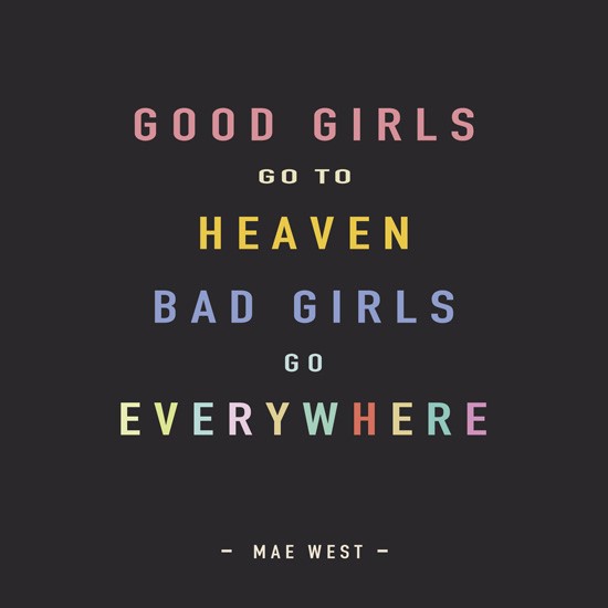 PW31 - Good Girls/Bad Girls Greeting Card PW31 - Good Girls/Bad Girls Greeting Card