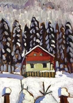 XAC10 - The Cabin in the Woods Greeting Card (Munter) XAC10 - The Cabin in the Woods Greeting Card (Munter)