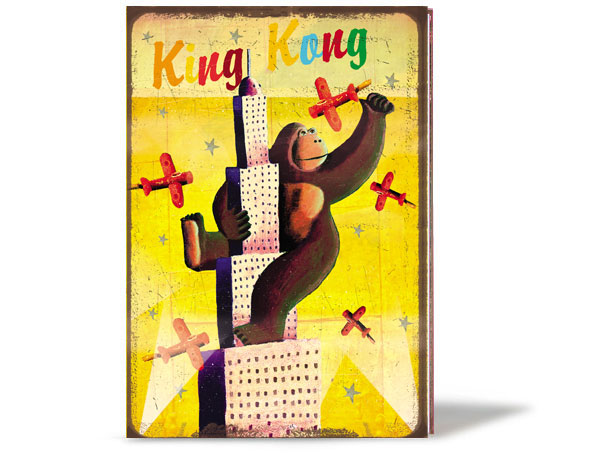 King Kong A5 Lined Notebook by Stephen Mackey - Click Image to Close