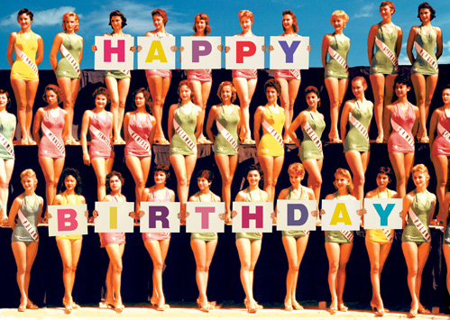 AB4 - Happy Birthday Beauty Pageant Greeting Card by Max Hernn AB4 - Happy Birthday Beauty Pageant Greeting Card by Max Hernn