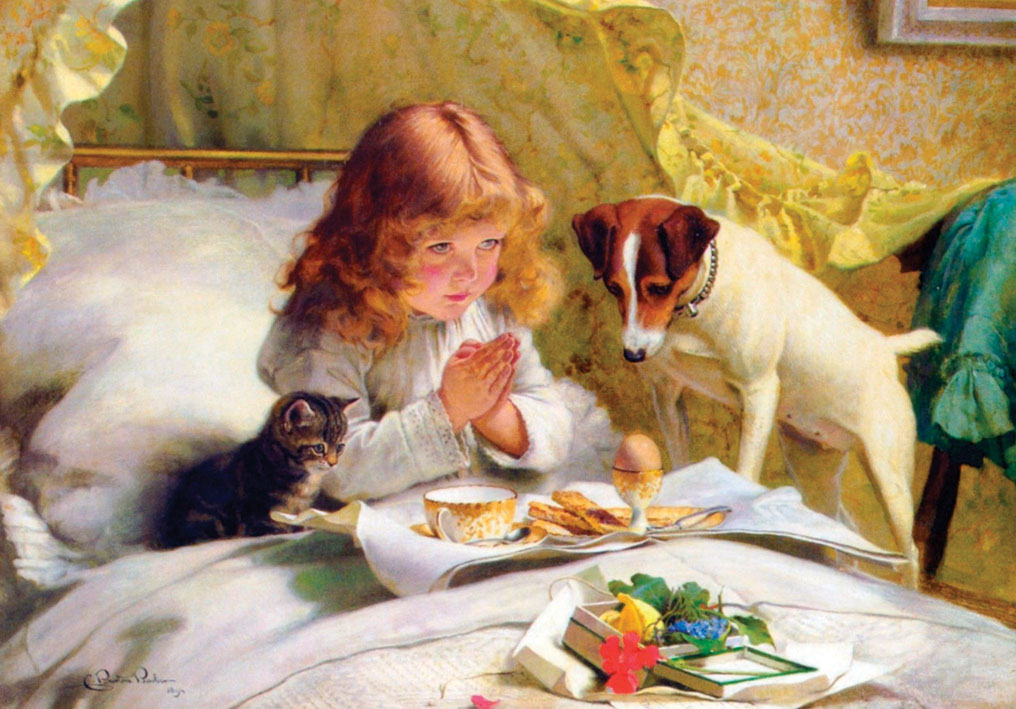 AC20 - Suspense by Charles Burton Barber Greetings Card AC20 - Suspense by Charles Burton Barber Greetings Card