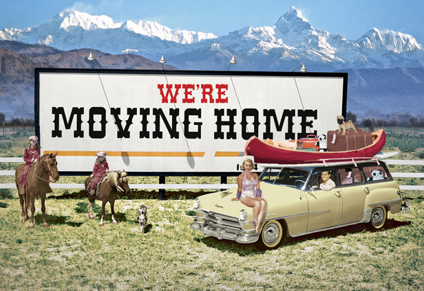 Moving Home Postcard by Max Hernn Moving Home Postcard by Max Hernn