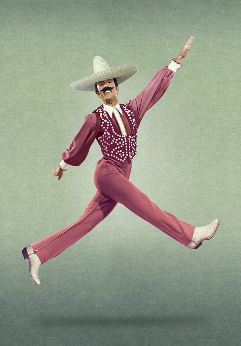 Jumping Mexican Individual Postcard by Max Hernn