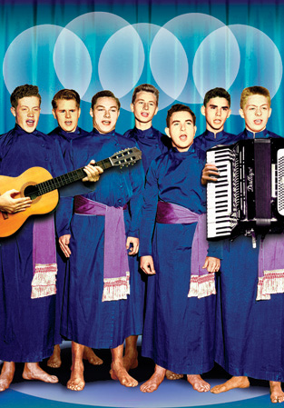 Singing Boys Postcard by Max Hernn Singing Boys Postcard by Max Hernn