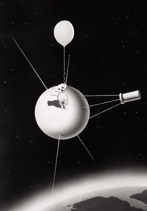 Satellite Dog Postcard by Max Hernn Satellite Dog Postcard by Max Hernn