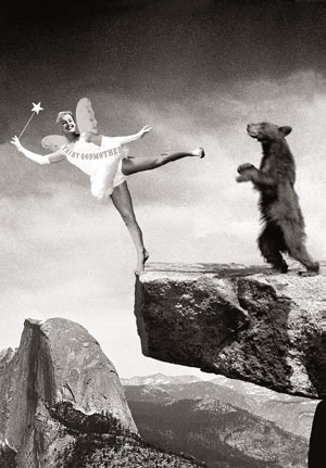 Fairy Godmother with Bear Postcard by Max Hernn Fairy Godmother with Bear Postcard by Max Hernn