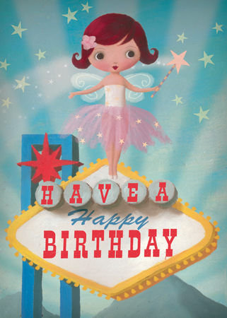 Have A Happy Birthday - Fairy Greeting Card by Stephen Mackey