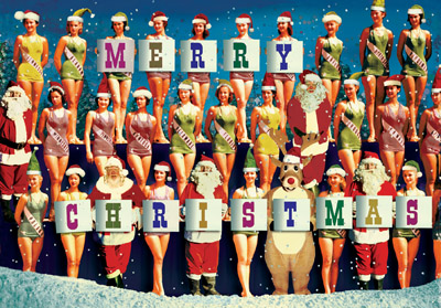 Merry Christmas Line Up Christmas Postcard by Max Hernn Merry Christmas Line Up Christmas Postcard by Max Hernn